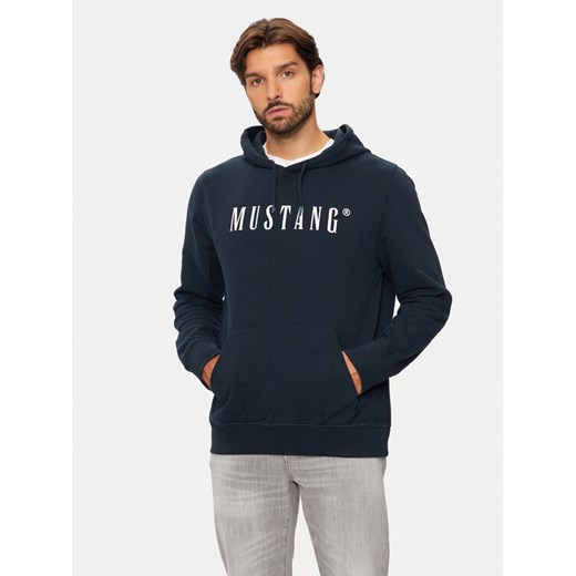 Mustang Bluza Bronson 1014687 Granatowy Regular Fit ze sklepu MODIVO w kategorii Bluzy męskie - zdjęcie 182687358