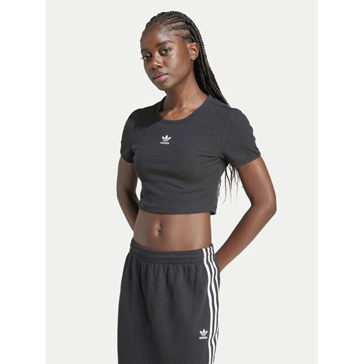 adidas T-Shirt Essentials IY9664 Czarny Slim Fit ze sklepu MODIVO w kategorii Bluzki damskie - zdjęcie 182687368