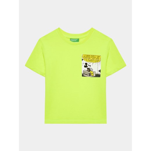 United Colors Of Benetton T-Shirt 3096G10B2 Zielony Regular Fit ze sklepu MODIVO w kategorii Koszulki niemowlęce - zdjęcie 182687396