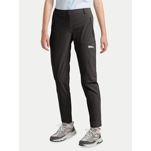 Jack Wolfskin Spodnie outdoor Hikeout A63927 Czarny Regular Fit ze sklepu MODIVO w kategorii Spodnie męskie - zdjęcie 182687406