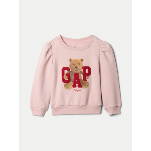 Gap Bluza 626263 Różowy Regular Fit ze sklepu MODIVO w kategorii Bluzy dziewczęce - zdjęcie 182687479