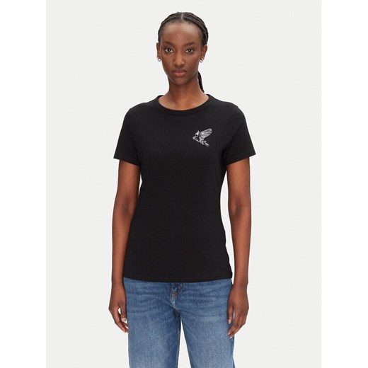 BOSS T-Shirt C_Elogo_21 50540260 Czarny Slim Fit ze sklepu MODIVO w kategorii Bluzki damskie - zdjęcie 182687508