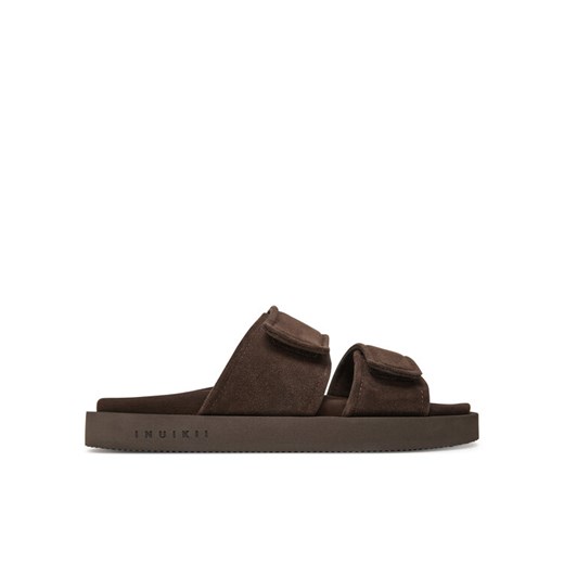 Inuikii Klapki Suede Double Band 50102-510 Brązowy ze sklepu MODIVO w kategorii Klapki męskie - zdjęcie 182687538