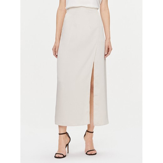 Bruuns Bazaar Spódnica midi BBW3744 Écru Regular Fit ze sklepu MODIVO w kategorii Spódnice - zdjęcie 182687559