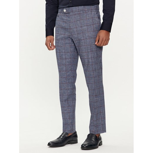 Boss Spodnie materiałowe C-Genius-242 50517103 Niebieski Slim Fit ze sklepu MODIVO w kategorii Spodnie męskie - zdjęcie 182687588