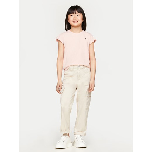 Tommy Hilfiger T-Shirt Essential KG0KG07052 Różowy Regular Fit ze sklepu MODIVO w kategorii Bluzki dziewczęce - zdjęcie 182687668