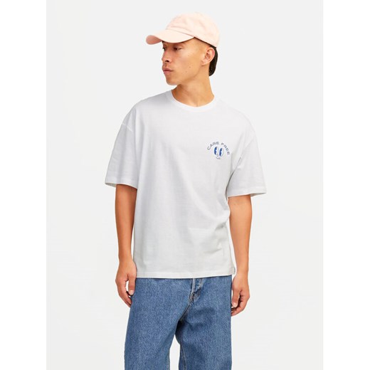 Jack&Jones T-Shirt Jorfrutti 12256926 Biały Wide Fit ze sklepu MODIVO w kategorii T-shirty męskie - zdjęcie 182687677