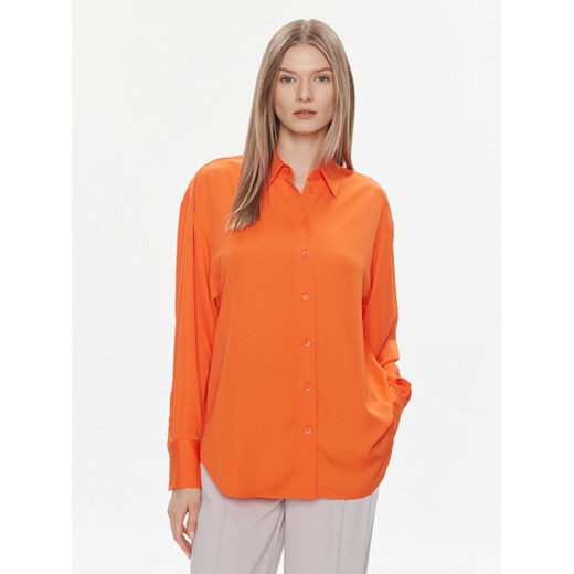 Calvin Klein Koszula K20K206777 Pomarańczowy Relaxed Fit ze sklepu MODIVO w kategorii Koszule damskie - zdjęcie 182687688