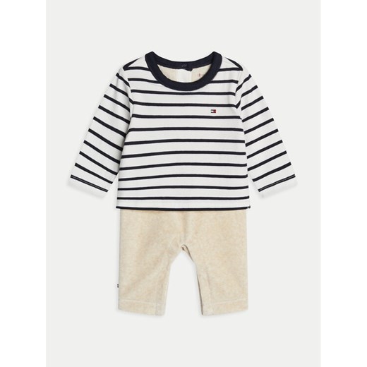 Tommy Hilfiger Komplet dziecięcy Nautical Stripe Mixed 1 Piece KN0KN01938 Biały Regular Fit ze sklepu MODIVO w kategorii Odzież dla niemowląt - zdjęcie 182687777