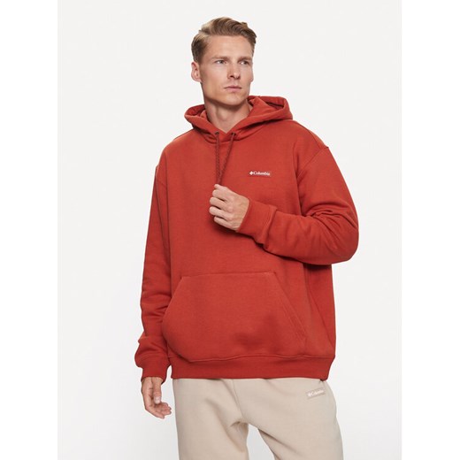 Columbia Bluza Marble Canyon™ Heavyweight Fleece Hoodie Pomarańczowy Regular Fit ze sklepu MODIVO w kategorii Bluzy męskie - zdjęcie 182687808