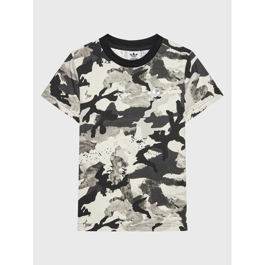 adidas T-Shirt HK0286 Szary Regular Fit ze sklepu MODIVO w kategorii T-shirty chłopięce - zdjęcie 182687855