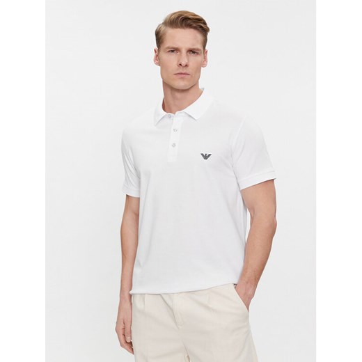 Emporio Armani Underwear Polo 211804 4R461 00010 Biały Regular Fit XXL MODIVO