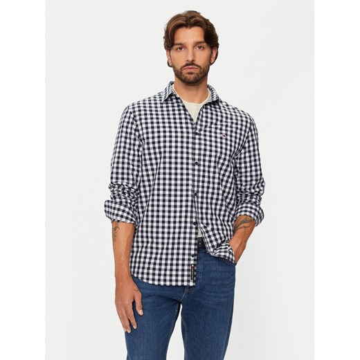 Tommy Jeans Koszula DM0DM19655 Granatowy Regular Fit ze sklepu MODIVO w kategorii Koszule męskie - zdjęcie 182687925