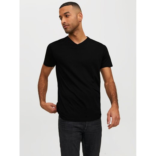 Jack&Jones T-Shirt Basic 12156102 Czarny Standard Fit ze sklepu MODIVO w kategorii T-shirty męskie - zdjęcie 182688005