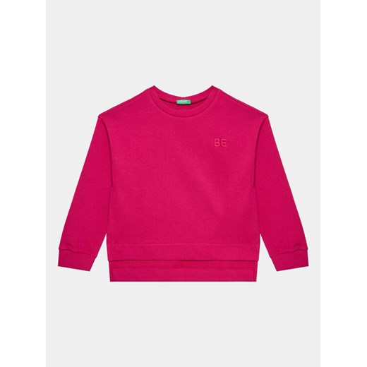 United Colors Of Benetton Bluza 3J68C10E1 Różowy Relaxed Fit ze sklepu MODIVO w kategorii Bluzy dziewczęce - zdjęcie 182688015