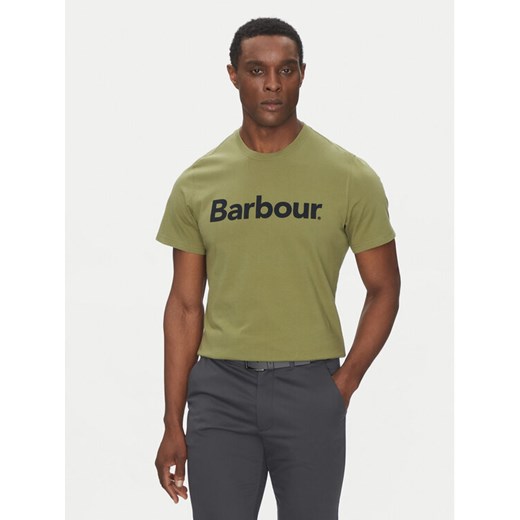 Barbour T-Shirt Logo MTS0531OL39 Zielony Tailored Fit ze sklepu MODIVO w kategorii T-shirty męskie - zdjęcie 182688029