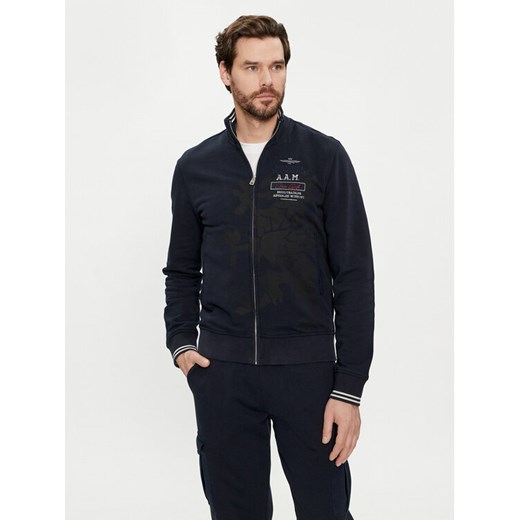 Aeronautica Militare Bluza 241FE1862F511 Granatowy Regular Fit ze sklepu MODIVO w kategorii Bluzy męskie - zdjęcie 182688215