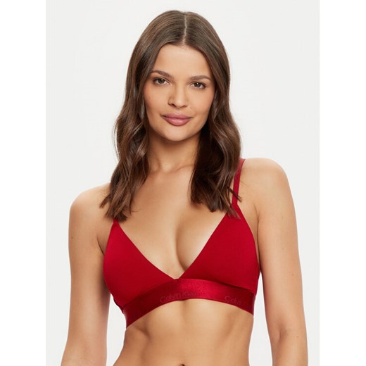 Calvin Klein Underwear Biustonosz braletka Lightly Lined Triangle 000QF7994E Bordowy ze sklepu MODIVO w kategorii Biustonosze - zdjęcie 182688259