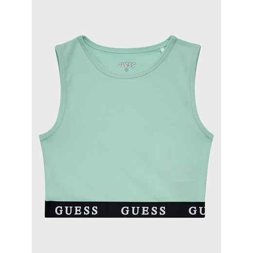 Guess Top J2YI34 KABR0 Niebieski Slim Fit ze sklepu MODIVO w kategorii Bluzki dziewczęce - zdjęcie 182688307