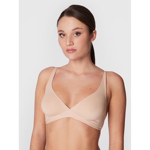 Hanro Biustonosz braletka Cotton Sensation 1387 Beżowy ze sklepu MODIVO w kategorii Biustonosze - zdjęcie 182688309