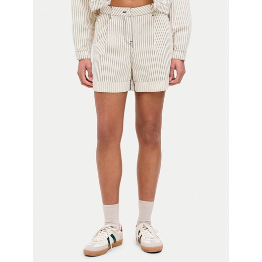 JJXX Szorty materiałowe Maddy 12253014 Écru Loose Fit ze sklepu MODIVO w kategorii Szorty - zdjęcie 182688355