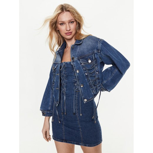 Pinko Kurtka jeansowa 100117 A0GF Granatowy Regular Fit ze sklepu MODIVO w kategorii Kurtki damskie - zdjęcie 182688415