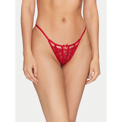 Hunkemöller Komplet 3 par stringów 300279 Czerwony ze sklepu MODIVO w kategorii Majtki damskie - zdjęcie 182688416
