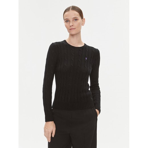 Polo Ralph Lauren Sweter 211891640011 Czarny Regular Fit ze sklepu MODIVO w kategorii Swetry damskie - zdjęcie 182688528