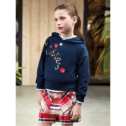 Mayoral Bluza 7.403 Granatowy Regular Fit ze sklepu MODIVO w kategorii Bluzy dziewczęce - zdjęcie 182688578