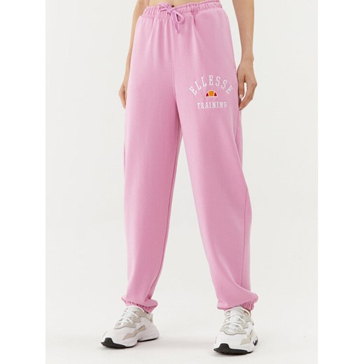 Ellesse Spodnie dresowe SGP15913 Różowy Regular Fit ze sklepu MODIVO w kategorii Spodnie damskie - zdjęcie 182688607