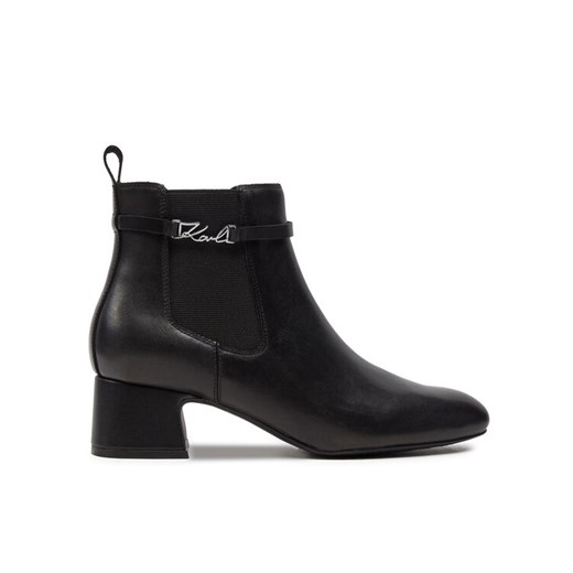 KARL LAGERFELD Botki Bonnie KL30344 Czarny ze sklepu MODIVO w kategorii Botki - zdjęcie 182688647