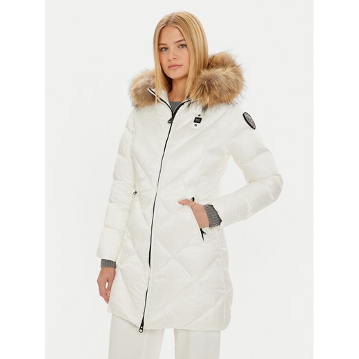 Blauer Kurtka zimowa 24WBLDK03052 Biały Regular Fit ze sklepu MODIVO w kategorii Kurtki damskie - zdjęcie 182688655