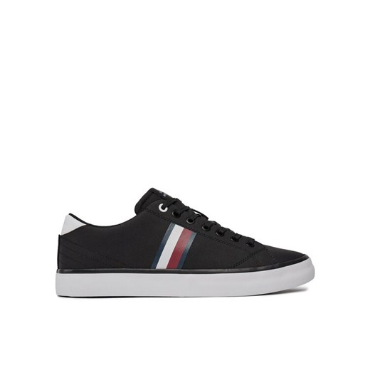 Tommy Hilfiger Sneakersy Th Hi Vulc Low Stripes Mesh FM0FM04946 Czarny Tommy Hilfiger 44 MODIVO