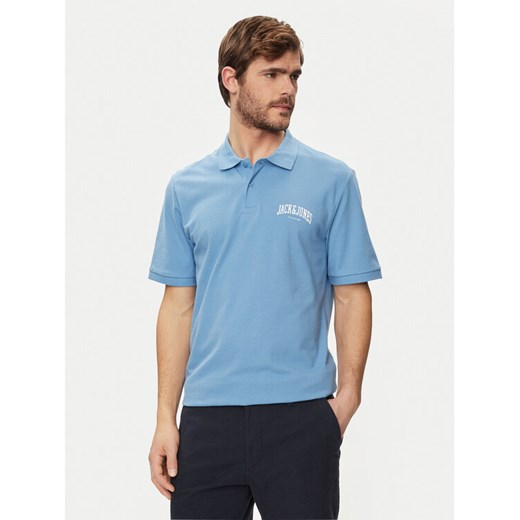 Jack&Jones Polo Josh 12247387 Niebieski Standard Fit ze sklepu MODIVO w kategorii T-shirty męskie - zdjęcie 182688716