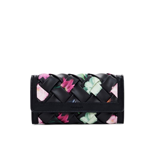 Desigual Duży Portfel Damski 25SAYP14 Czarny ze sklepu MODIVO w kategorii Portfele damskie - zdjęcie 182688725