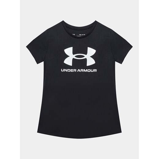 Under Armour T-Shirt Ua Sportstyle Logo Ss 1361182 Czarny Loose Fit ze sklepu MODIVO w kategorii Bluzki dziewczęce - zdjęcie 182688747