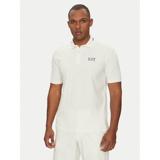 EA7 Emporio Armani Polo 7M000184 AF13511 U0005 Biały Regular Fit ze sklepu MODIVO w kategorii T-shirty męskie - zdjęcie 182688767