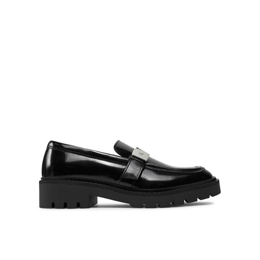Calvin Klein Jeans Loafersy Flatform Shoe Driver Hdw YW0YW01657 Czarny ze sklepu MODIVO w kategorii Lordsy damskie - zdjęcie 182688815