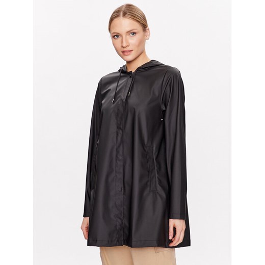 Rains Kurtka przeciwdeszczowa 18050 Czarny Regular Fit ze sklepu MODIVO w kategorii Kurtki damskie - zdjęcie 182688817