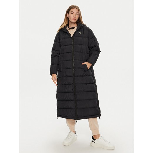 Guess Kurtka puchowa V4BL04 WFYE2 Czarny Regular Fit ze sklepu MODIVO w kategorii Kurtki damskie - zdjęcie 182688829