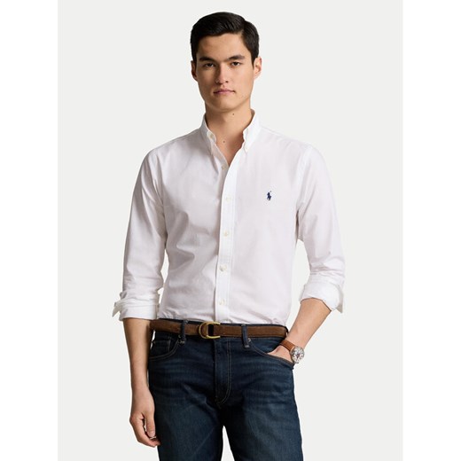 Polo Ralph Lauren Koszula 710928255002 Biały Custom Fit ze sklepu MODIVO w kategorii Koszule męskie - zdjęcie 182688865