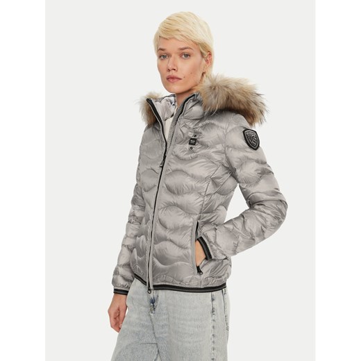 Blauer Kurtka puchowa 24WBLDC03048 Szary Regular Fit ze sklepu MODIVO w kategorii Kurtki damskie - zdjęcie 182688869