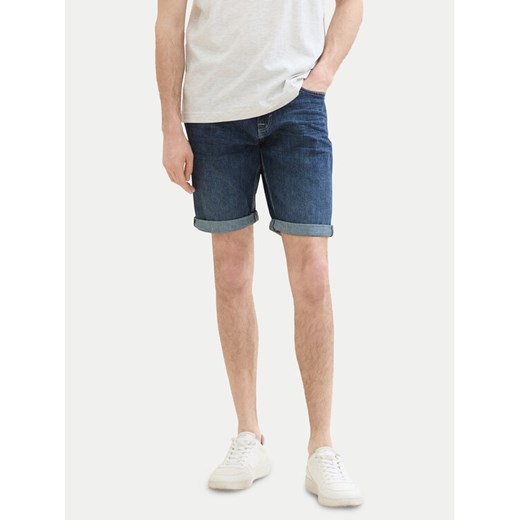 Tom Tailor Szorty jeansowe 1040194 Granatowy Regular Fit ze sklepu MODIVO w kategorii Spodenki męskie - zdjęcie 182688879