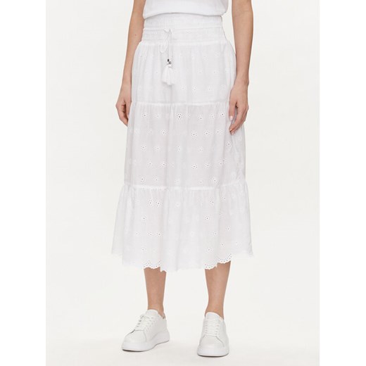 Pepe Jeans Spódnica trapezowa Darling PL901122 Biały Regular Fit ze sklepu MODIVO w kategorii Spódnice - zdjęcie 182688895