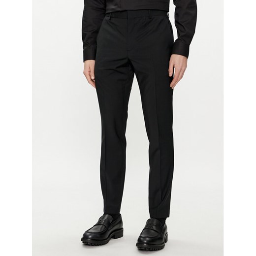 Calvin Klein Spodnie materiałowe Modern K10K112936 Czarny Slim Fit ze sklepu MODIVO w kategorii Spodnie męskie - zdjęcie 182688898