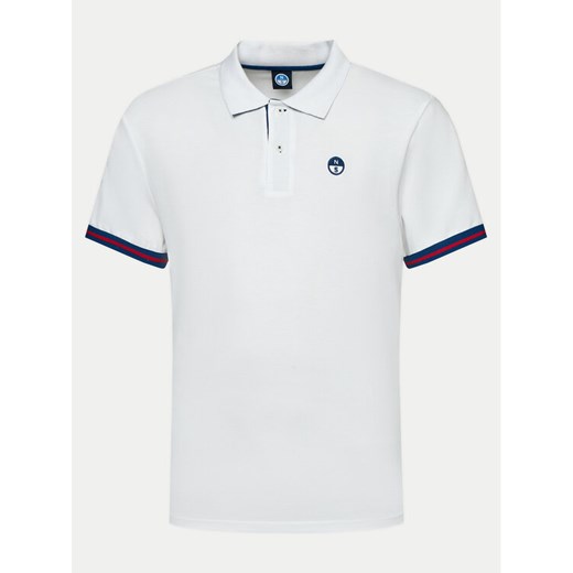 North Sails Polo 692457 Biały Regular Fit ze sklepu MODIVO w kategorii T-shirty męskie - zdjęcie 182688918