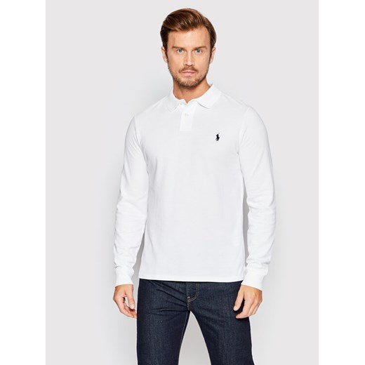 Polo Ralph Lauren Polo 710681126001 Biały Slim Fit ze sklepu MODIVO w kategorii T-shirty męskie - zdjęcie 182688945
