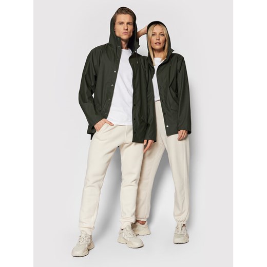 Rains Kurtka przeciwdeszczowa Unisex 12010 Zielony Regular Fit ze sklepu MODIVO w kategorii Kurtki damskie - zdjęcie 182688948