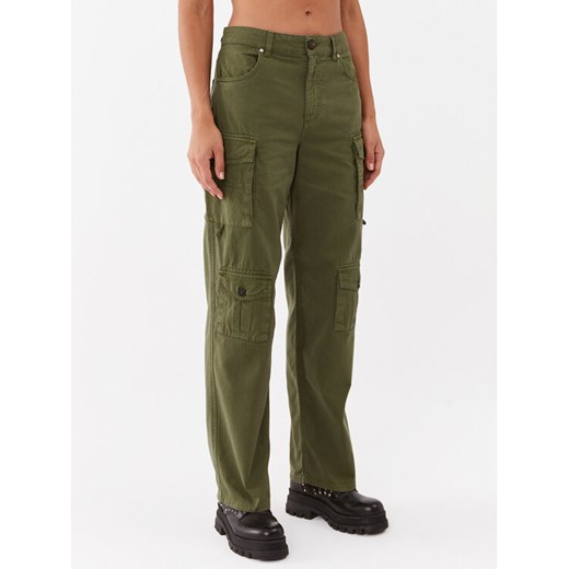 Pinko Spodnie materiałowe Variable 101986 A0D5 Zielony Relaxed Fit ze sklepu MODIVO w kategorii Spodnie damskie - zdjęcie 182689015