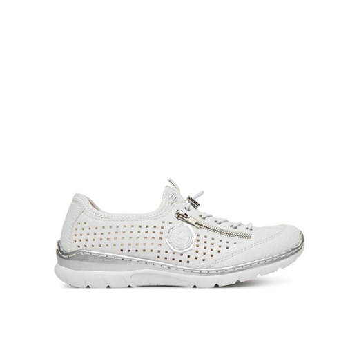 Rieker Sneakersy L3254-80 Biały ze sklepu MODIVO w kategorii Buty sportowe damskie - zdjęcie 182689048